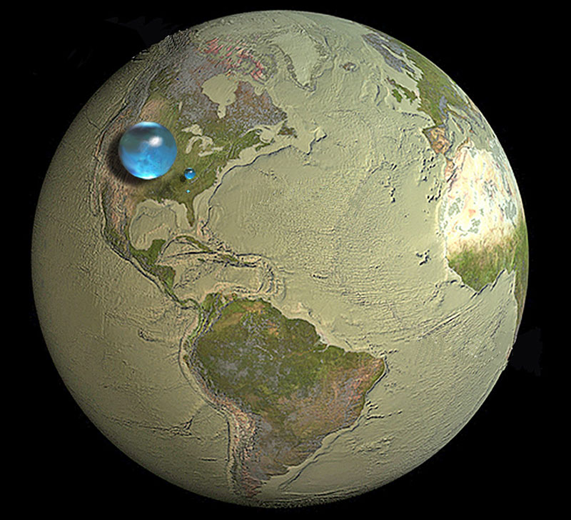 Toda el agua de la Tierra - USGS