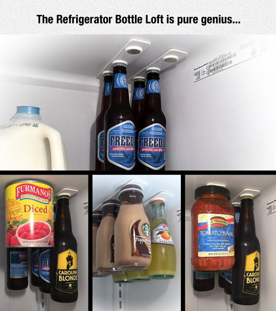 Cool fridge bottle beer magnet