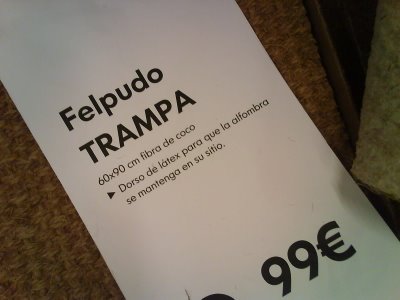 Felpudo Trampa de Ikea / Foto: Ucedaman