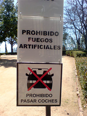 Prohibido fuegos artificiales