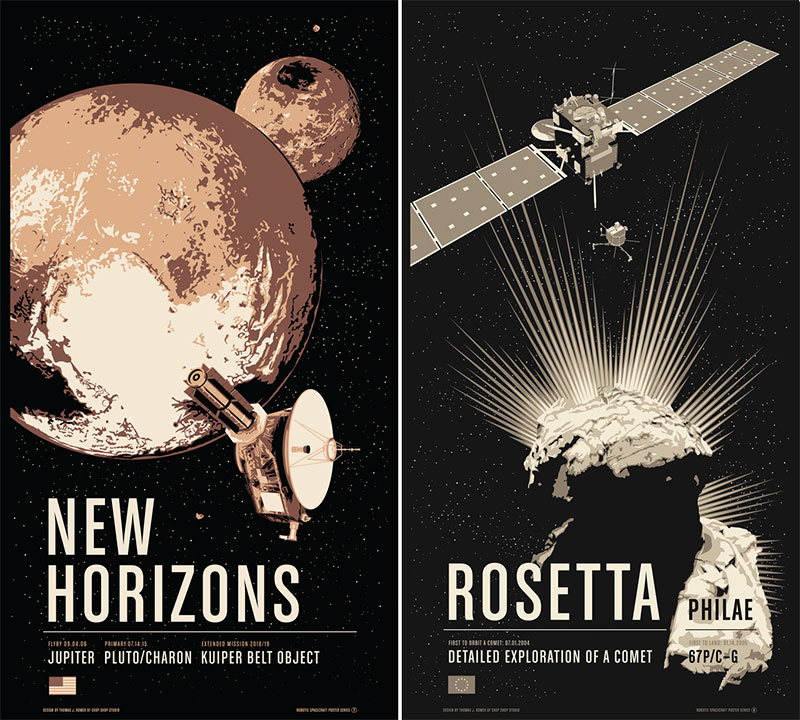 New Horizons y Rosetta