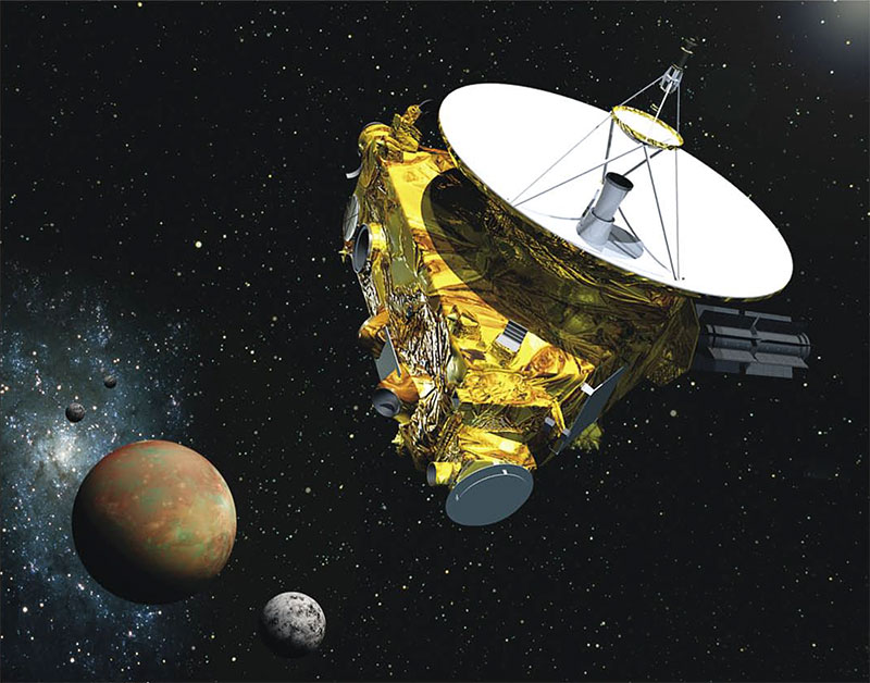 La New Horizons llegando a Plutón