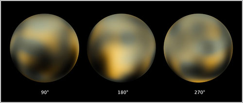 La superifcie de Plutón vista por el Hubble