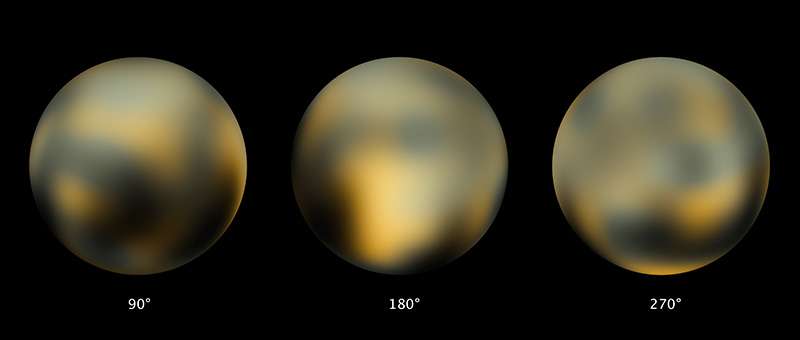 Plutón visto por el Hubble