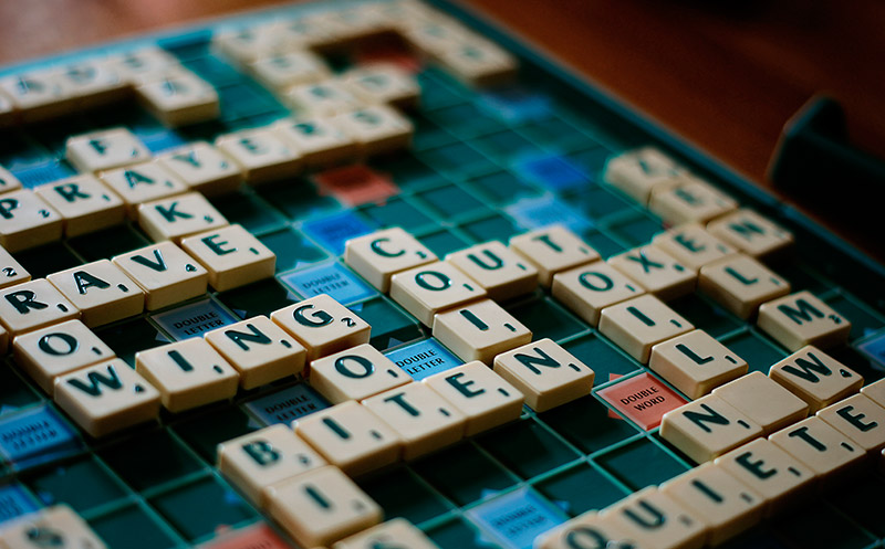 Scrabble game (CC) TheBarrowBoy @ Wikimedia Commons