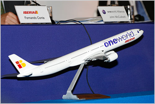 Maqueta A340 Iberia con librea oneworld