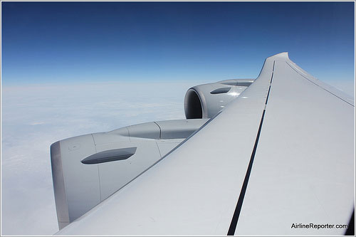 Ala del 747-8i por David Brown/AirlineReporter.com