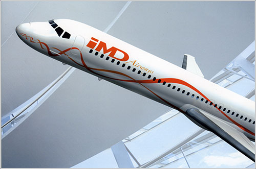 Librea que lucirá el MD-87 de IMD Airways