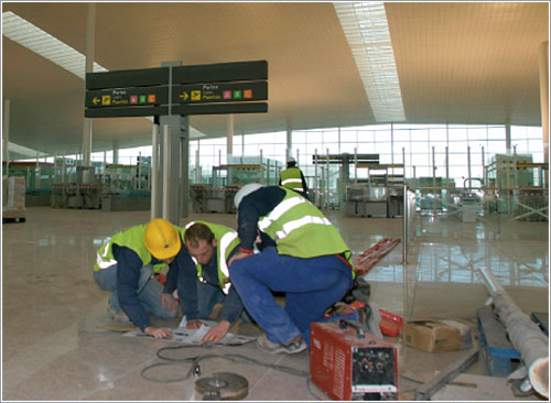 Obras en la nueva terminal