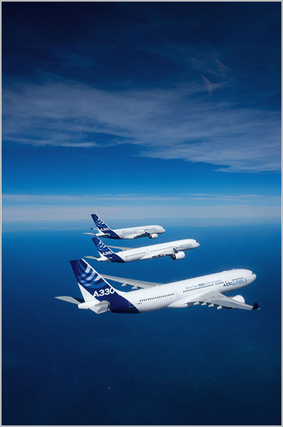 A330, A350 y A380