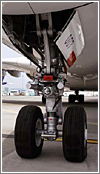 La pata del tren de aterirzaje de un avión es un complejo conjunto de elementos mecánicos, neumáticos y eléctricos