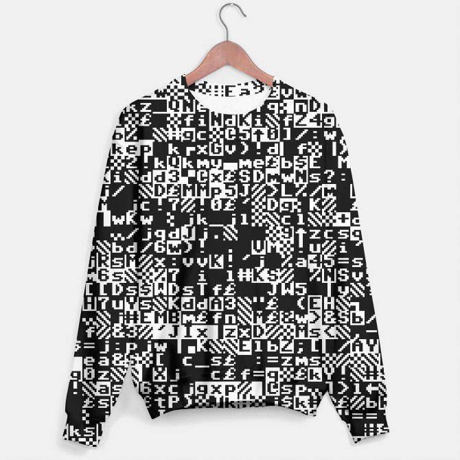 ASCII Party Mono Sweater