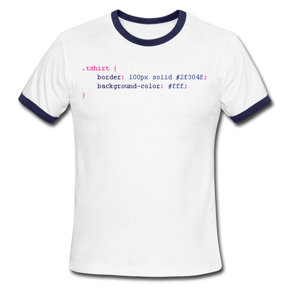 Camisetas para diseñadores y programadores web