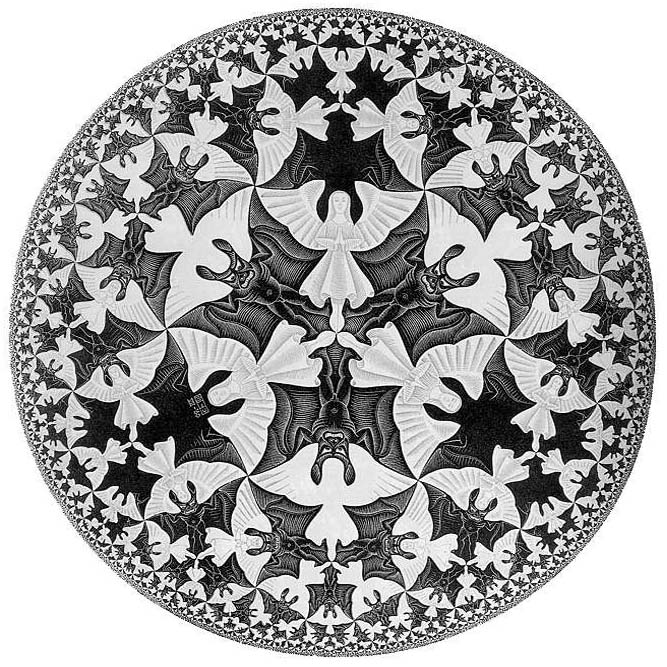 Cielo e Infierno / M.C. Escher