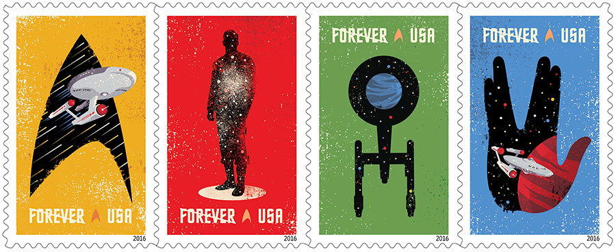 Star trek stamps
