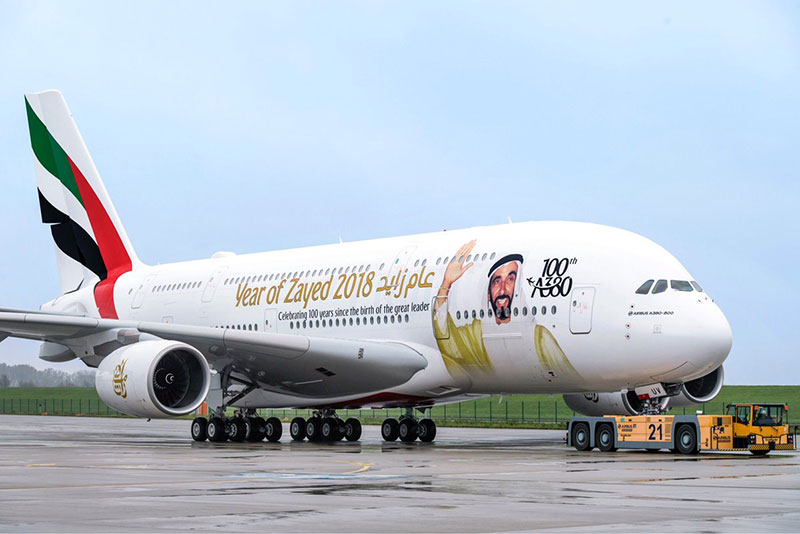 El A380 número 100 de Emirates