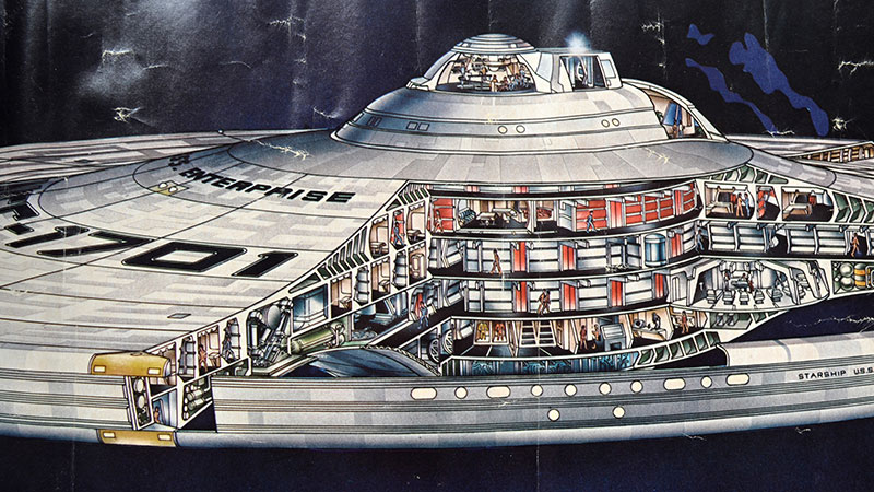Planos e ilustraciones naves del universo Star Trek