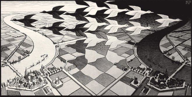 Noche y dia MC Escher