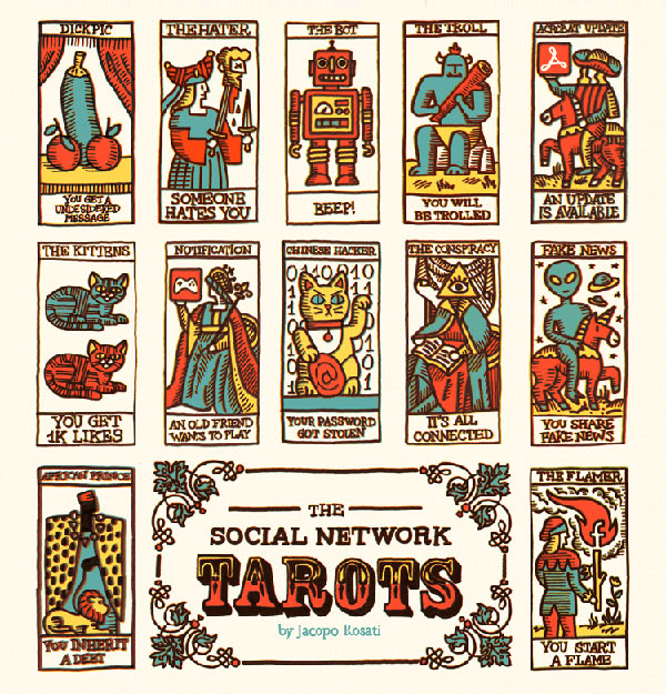 Social network tarots