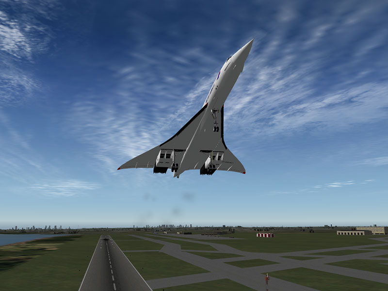 Concorde B en vuelo