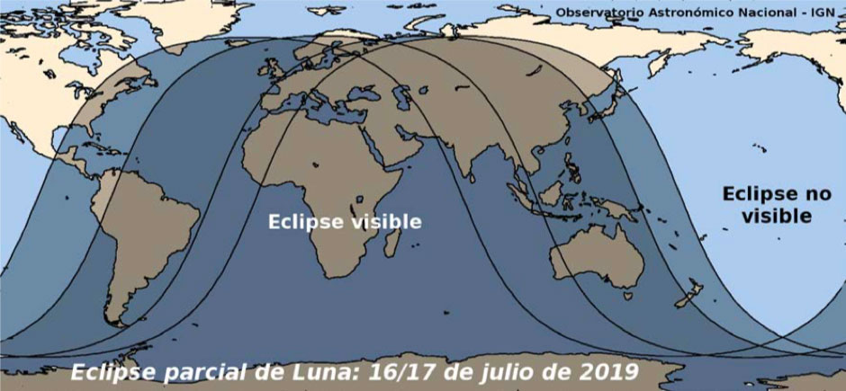 Visibilidad del eclipse