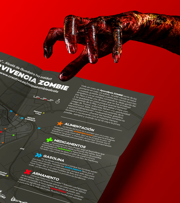 Un mapa de supervivencia zombie para Alcalá de Guadaíra, Sevilla