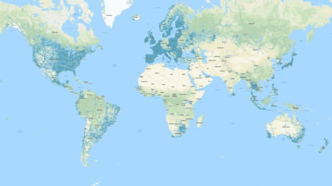Google ha mapeado ya el 98% de las zonas habitadas del planeta