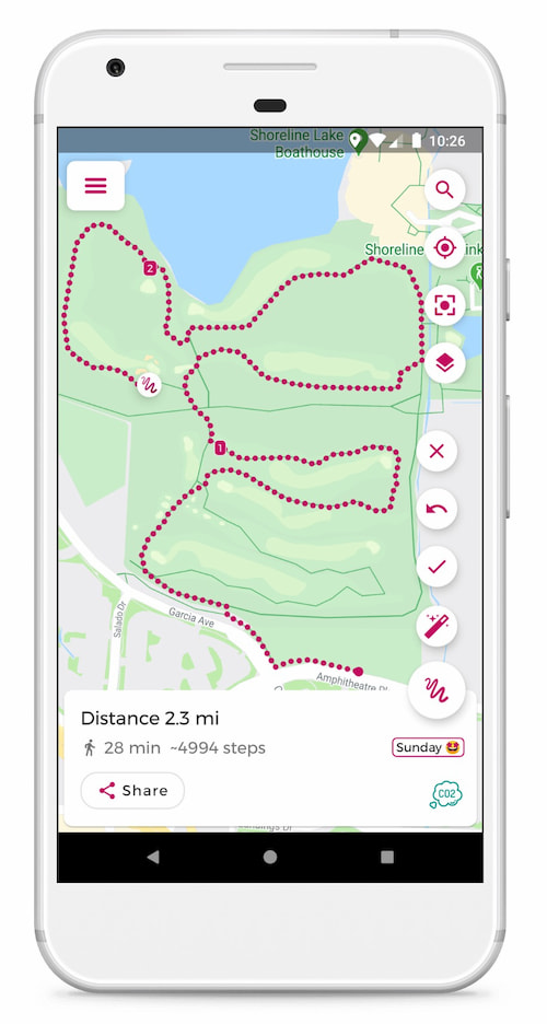  Just Draw It, una app que sirve para dibujar rutas y calcular distancias