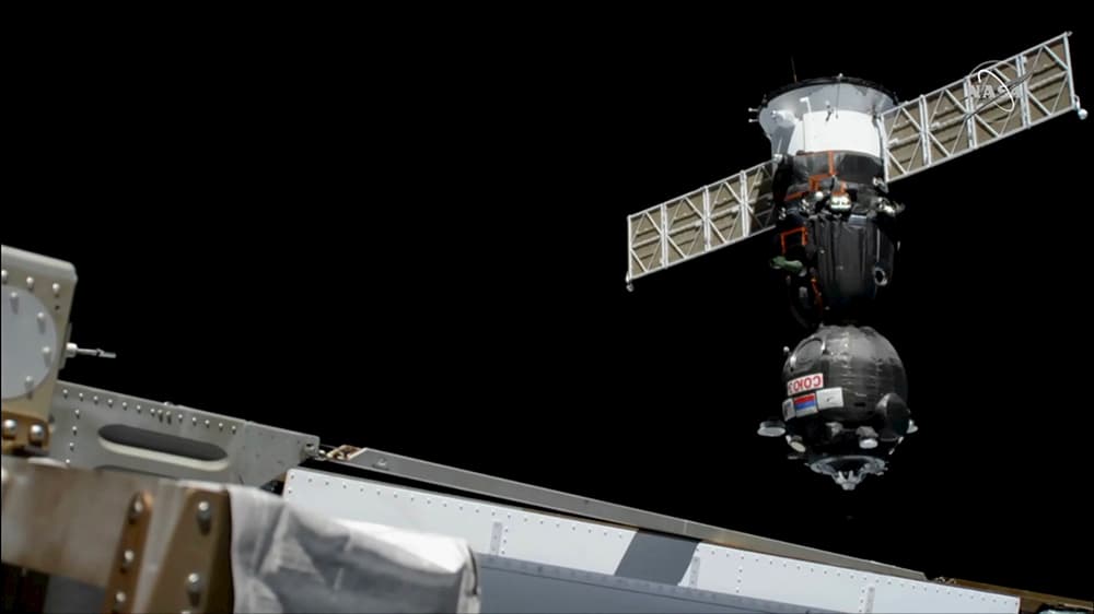 La Soyuz MS-16 llegando a la EEI – NASA TV