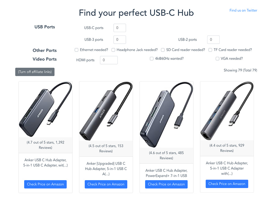 USB-Hub Finder