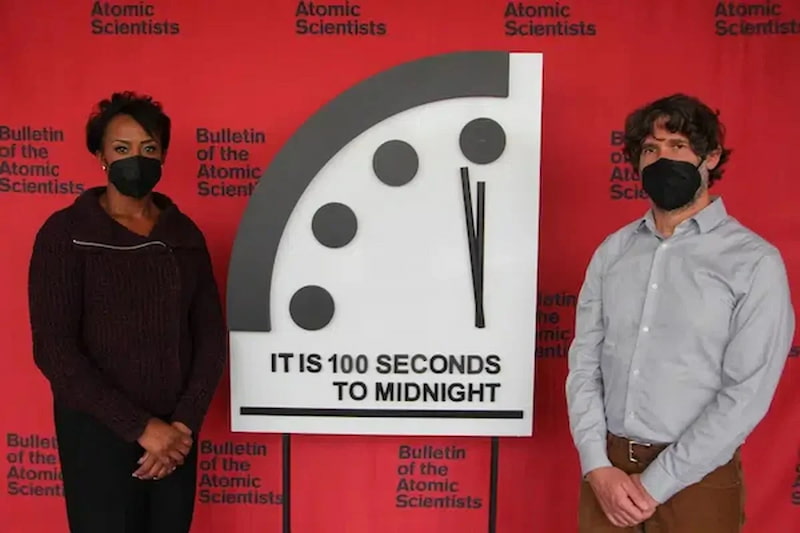 Doomsday clock 2022: 100 seconds
