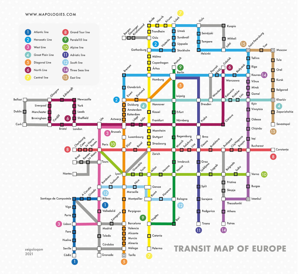 Metro Europe • M A P O L O G I E S