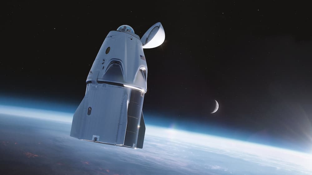La Impresión artística de la Crew Dragon Resilience en el espacio – SpaceX