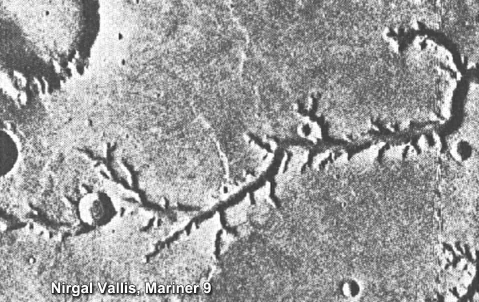 Nirgal Vallis fotografiado por la Mariner 9 – NASA/JPL-Caltech