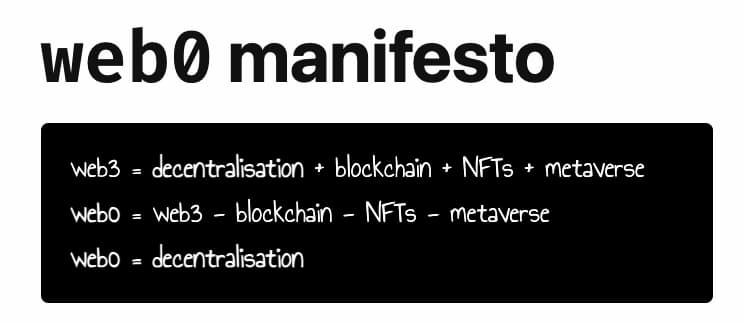 web0 manifesto
