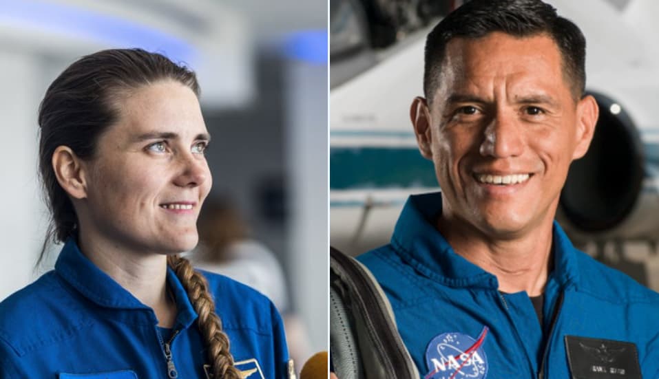 Anna Kikina y Francisco Rubio - Roscosmos/NASA