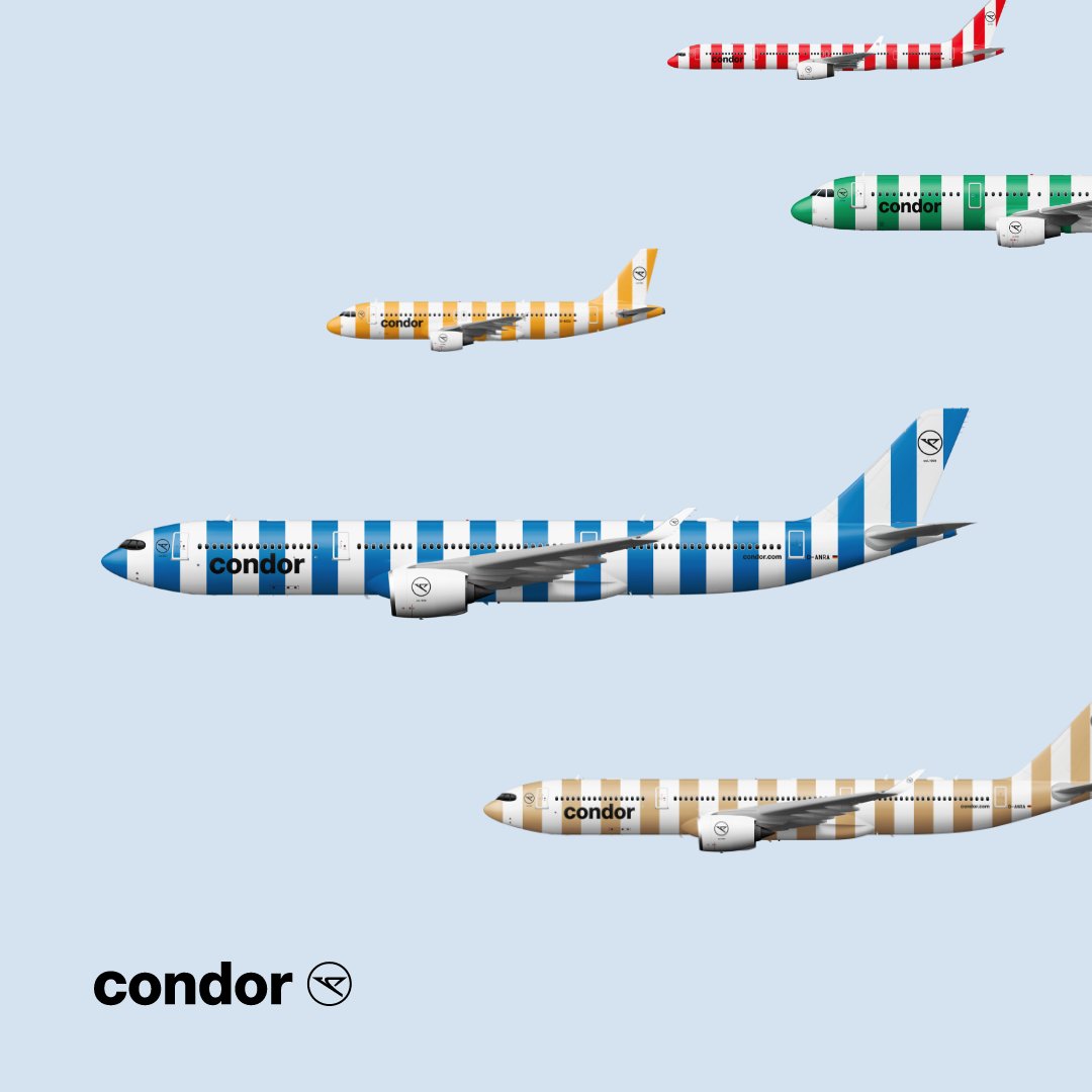 La nueva librea de Condor Airlines aplicada a algunos de sus aviones – Condor Airlines