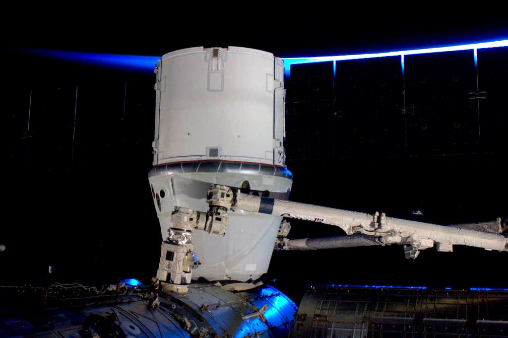 La Dragon C2 en la Estación Espacial Internacional – André Kuipers/ESA