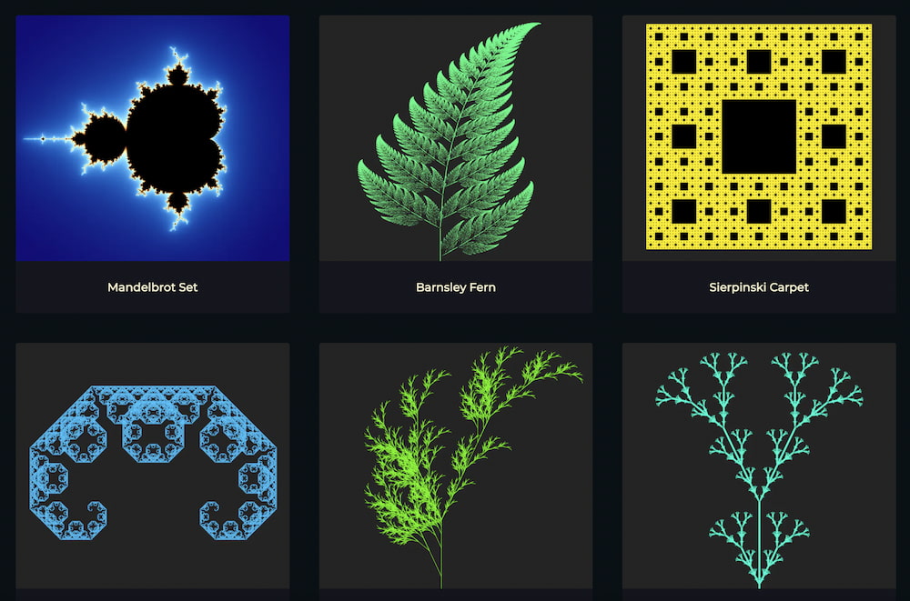 Un«jardín fractal» como exposición de la belleza de las matemáticas