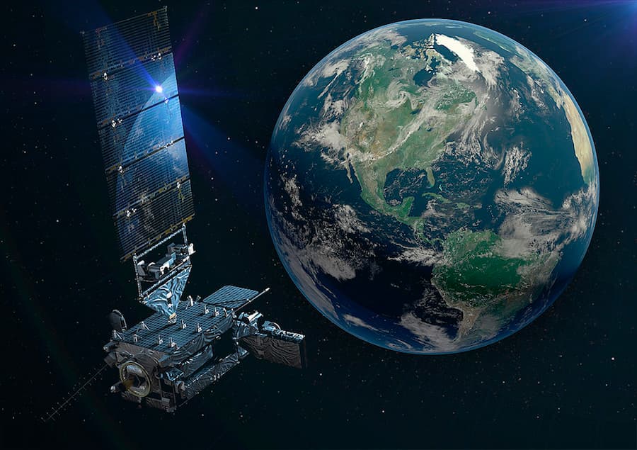 Impresión artística del GOES-T en órbita – Lockheed Martin
