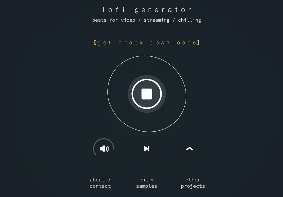 Lo-fi Generator: Generate chill lo-fi tracks in realtime