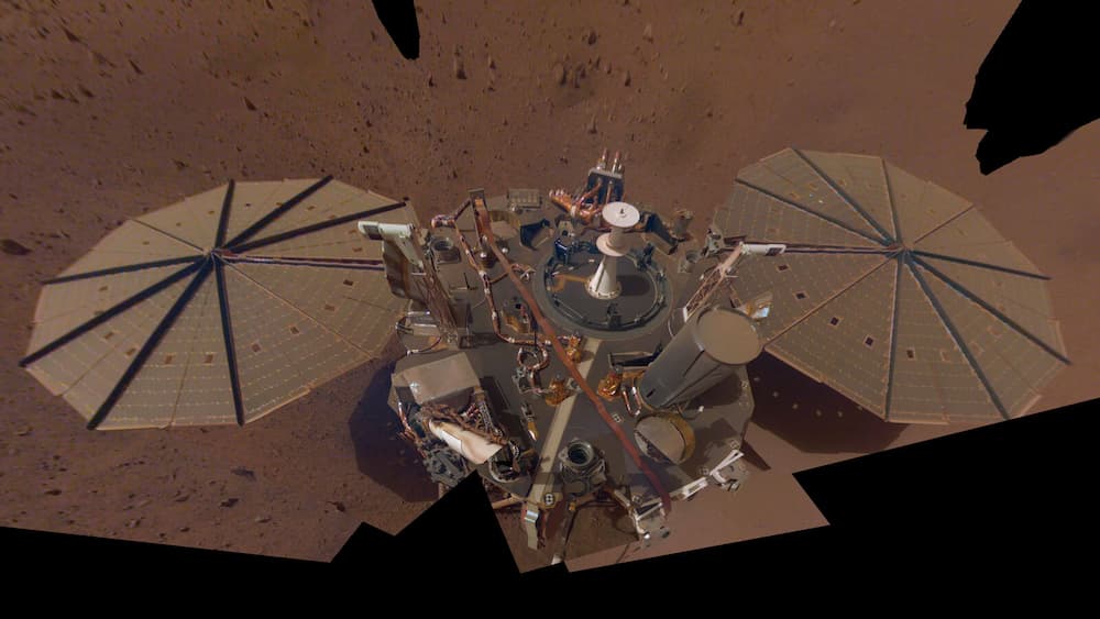 Selfie de una polvorienta Mars InSight – NASA/JPL-Caltech