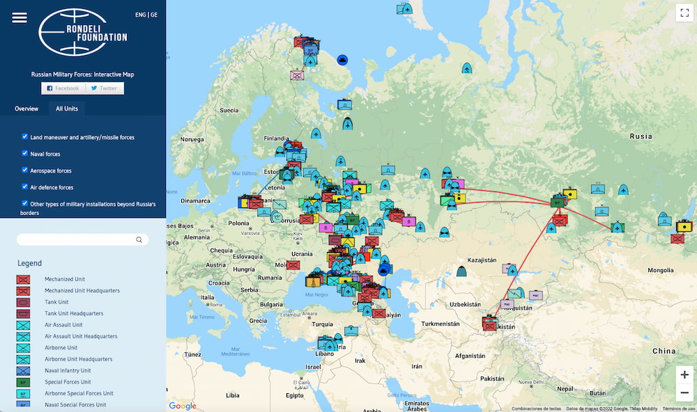Russian Military Forces: Interactive Map