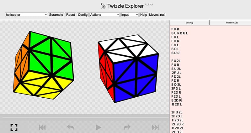 El Cubo de Rubik visto de otra forma con una app web para jugar con algoritmos, puzzles diversos, bluetooth, robots y realidad virtual