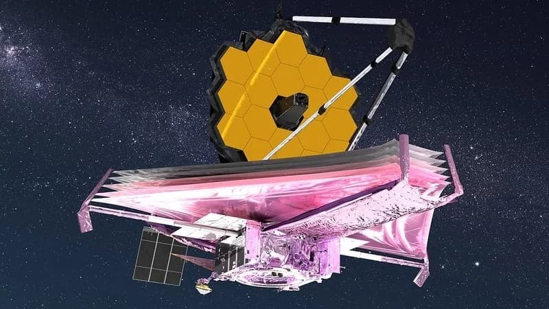 Impresión artística del Webb en el espacio – NASA