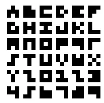La tipografía más pequeña del mundo, de 3×3, de Anders de Flon