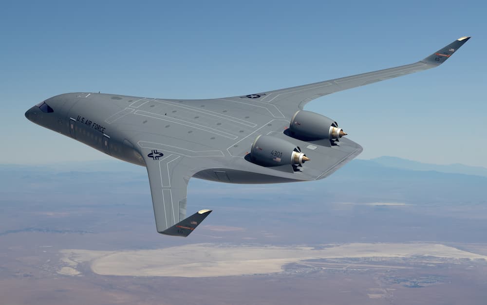 La Fuerza Aérea de los Estados Unidos encarga un prototipo de avión de fuselaje integrado (AKA de ala integrada)