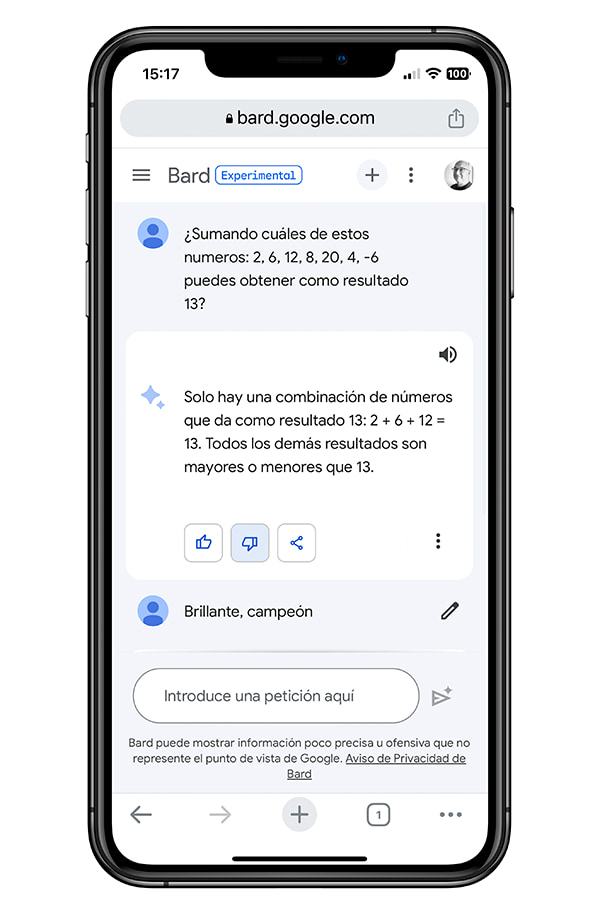 Bard, la IA conversacional de Google, ya está disponible en España