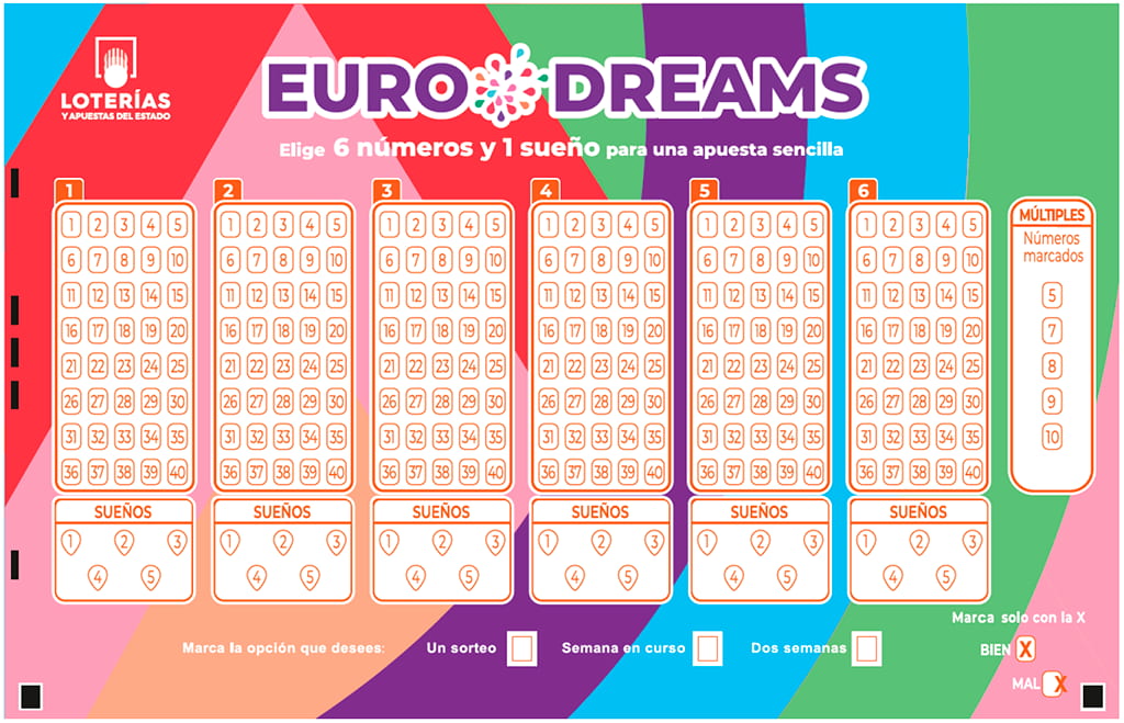 Las probabilidades matemáticas de la nueva lotería EuroDreams no son gran cosa, pero el reparto de premios es adecuado