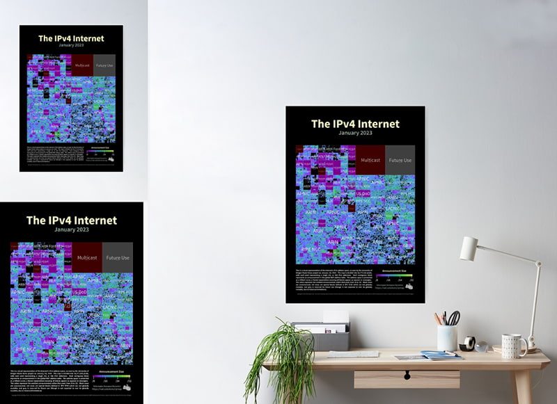 RedBubble /Internet Map Posters